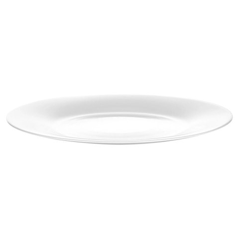 Talerze Obiadowe Płytkie Szkło Białe 6 szt. VILDE 25,5 cm Opalowe