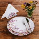 Talerzyk Deserowy Porcelanowy 20,5 cm Louka Talerz w Polne Kwiaty
