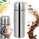 Termos Stalowy 350 ml ORION Klasyczny Srebrny do Kawy i Herbaty