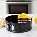 Tortownica Rozpinana 18 cm Stal Węglowa Granitowa Nieprzywierająca