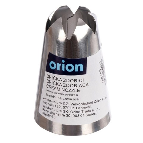 Tylka Cukiernicza do Kremów Kwiatowa Stal Nierdzewna ORION Końcówka