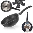 Uniwersalna Patelnia do Smażenia Granitowa Głęboka Gaz Indukcja ORION 24 cm