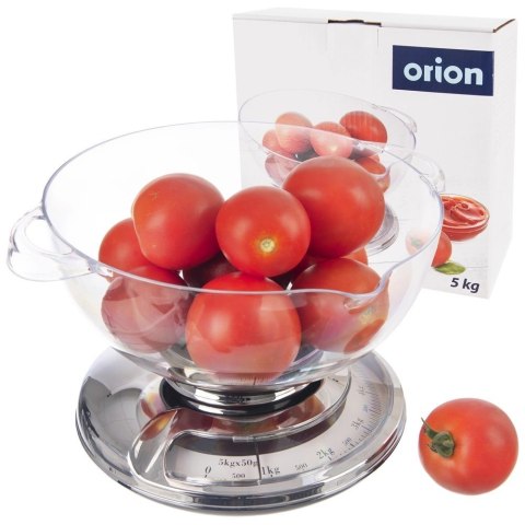 Waga Kuchenna Mechaniczna z Misą 5 kg ORION bez Baterii 2,2 L