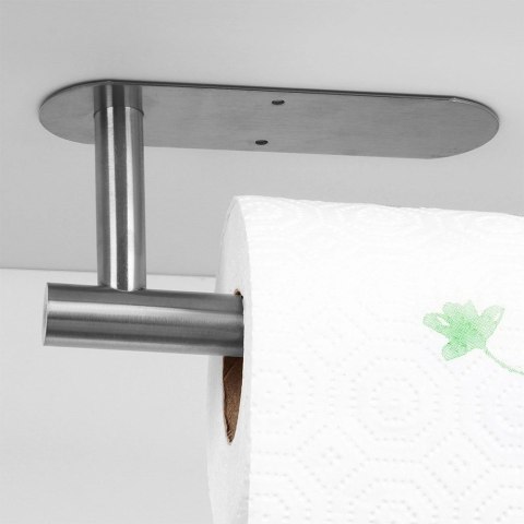 Wieszak na Ręcznik Papierowy VILDE Srebrny Stal Nierdzewna 33,5 cm