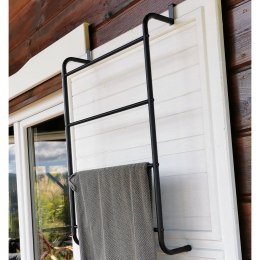 Wieszak na Ręczniki Metalowy Czarny Naścienny BATHROOM SOLUTIONS 73x44,5 cm