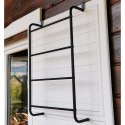 Wieszak na Ręczniki Metalowy Czarny Naścienny BATHROOM SOLUTIONS 73x44,5 cm