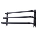 Wieszak na Ręczniki Ścienny Aluminiowy Mocny Czarny VILDE 50 cm