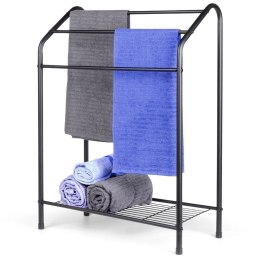 Wieszak na Ręczniki Ubrania VILDE Stojący Metalowy Półka 82,5 cm