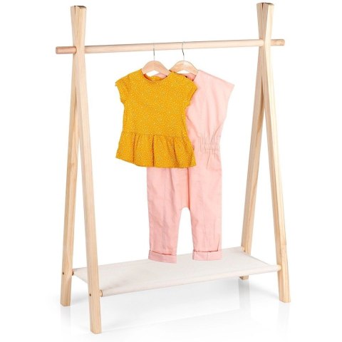 Wieszak Stojący na Ubrania Dziecięce KIDS COLLECTION Drewniany Tipi