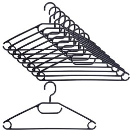 Wieszaki na Ubrania Czarne 10 szt. STORAGE SOLUTIONS Obrotowe Praktyczne
