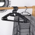 Wieszaki na Ubrania Czarne 10 szt. STORAGE SOLUTIONS Obrotowe Praktyczne