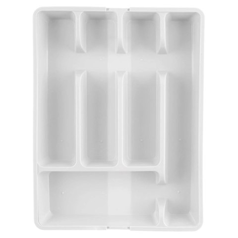 Wkład Organizer na Sztućce do Szuflady Rozsuwany Biały VILDE 36,5 x 27,5 cm