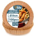 Wkład do Frytkownicy Air Fryer 100 szt. VILDE Pergaminowy Okrągły 19 cm