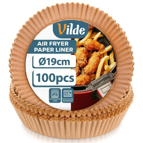 Wkład do Frytkownicy Air Fryer 100 szt. VILDE Pergaminowy Okrągły 19 cm