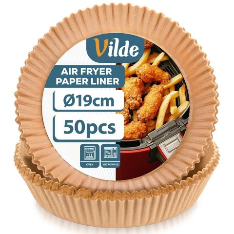 Wkład do Frytkownicy Air Fryer 50 szt. VILDE Pergaminowy Okrągły 19 cm