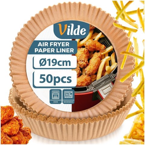 Wkład do Frytkownicy Air Fryer 50 szt. VILDE Pergaminowy Okrągły 19 cm
