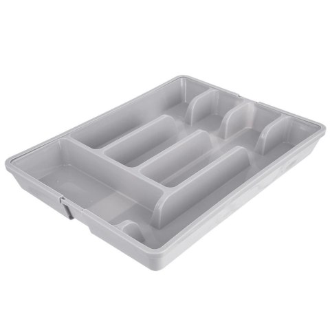 Wkład na Sztućce do Szuflady ORION Szary Rozsuwany 27,5-44 cm