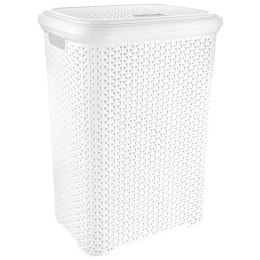 Wolnostojący Kosz na Pranie Biały 55 L ORION Odzież