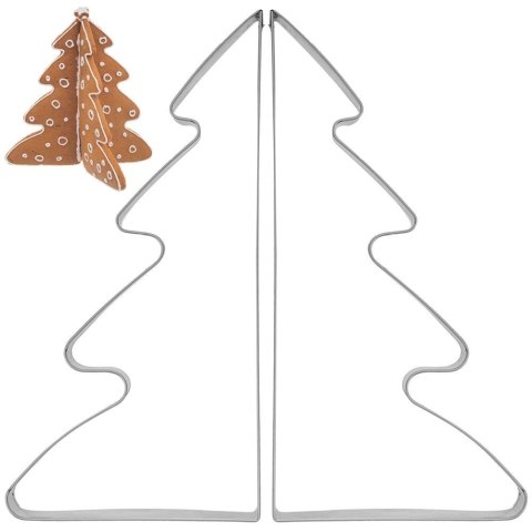 Wykrawacz do Ciastek Choinka 15,5 cm 2 szt. Stal Nierdzewna Solidny ORION