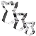 Wykrawacze do Ciastek 3 szt. LA CUCINA Anioł Stal Nierdzewna 12 cm
