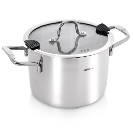 Wysoki Garnek Stalowy 2,3 L Venice 16 cm Indukcja Stal 304 ORION