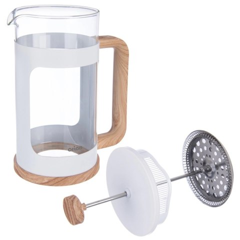Zaparzacz Tłokowy 1 L ORION WHITELINE French Press Szkło Borokrzemowe