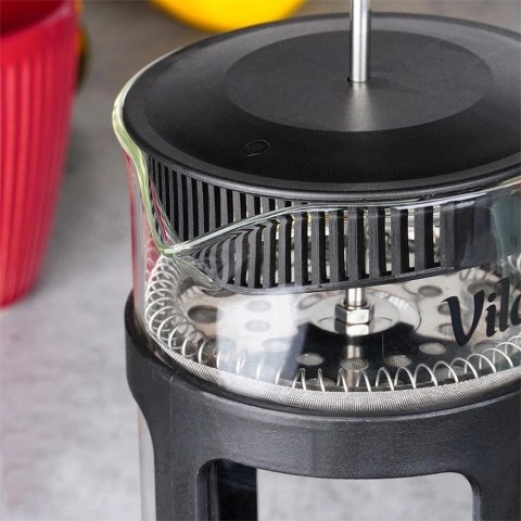 Zaparzacz Tłokowy French Press Kawa Herbata 600 ml Szkło Borokrzemowe