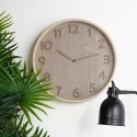 Zegar Ścienny Wiszący Okrągły Brązowy Dekoracyjny Ozdobny VILDE 38 cm