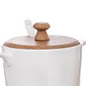 Zestaw Cukierniczka Mlecznik w Stojaku Porcelanowe Białe ORION 2 x 280 ml