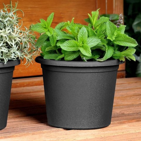 Zestaw Doniczek Ogrodowych VILDE 14,5 cm 3 szt. Plastikowych Okrągłych