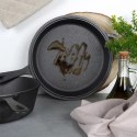 Zestaw Garnek z Patelnią Uchwytem Rączką Żeliwny Solidny Trwały VILDE 42 cm
