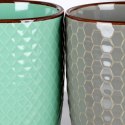 Zestaw Kubki Ceramiczne do Kawy Herbaty Dekoracyjne VILDE 400 ml 4 szt.