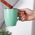 Zestaw Kubki Ceramiczne do Kawy Herbaty Dekoracyjne VILDE 400 ml 4 szt.