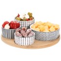 Zestaw do Przystawek Przekąsek 4 Miseczki + Deska EXCELLENT HOUSEWARE