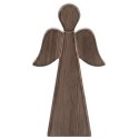 Figurka Anioł Drewno Mango 24 cm Naturalna Ozdoba Loft Prezent