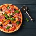 Kamień do Pieczenia Pizzy Szamotowy Łopata Nóż VILDE