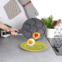 Patelnia do Jajek Placków Granitowa 7 Otworów Nieprzywierająca ORION 27 cm