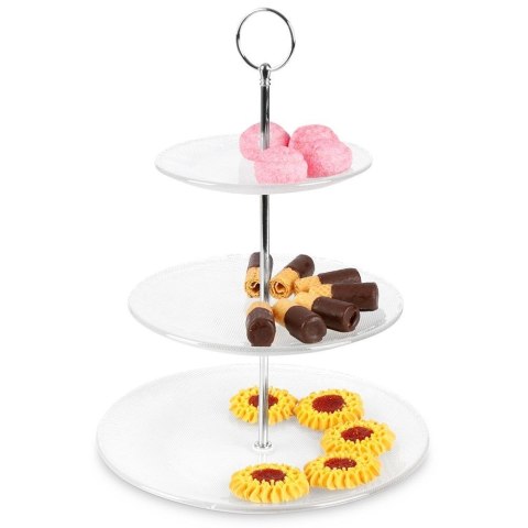 Patera Szklana 3-Piętrowa ORION 33 cm
