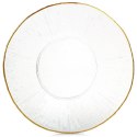 Patera Talerz Obiadowy Płytki Szkło Złoty VILDE 30 cm Kryształ