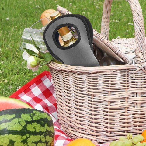 Pokrowiec Termiczny na Butelkę Neopren Szary ORION Uchwyt 38 cm