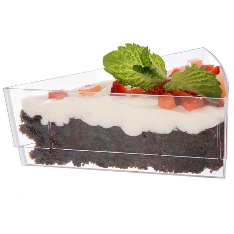 Pucharki Trójkątne 160ml Zestaw 4 szt. do Deserów i Ciast ORION Party