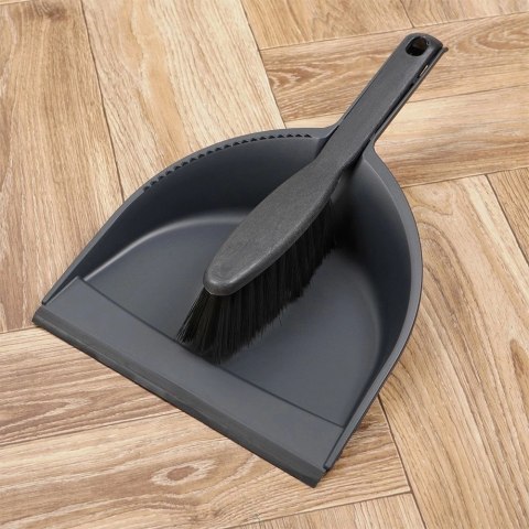 Zmiotka z Szufelką 129 g VILDE z Recyklingu Gumowy Rant Czarna
