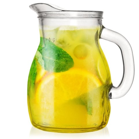 Dzbanek Szklany ORION 500 ml z Uchem i Dzióbkiem do Napoju i Sosów
