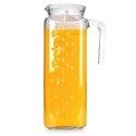 Dzbanek Szklany z Pokrywką ORION 1,2 L Ryflowany do Lodówki z Pokrywką