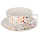 Dzbanek z filiżanką do herbaty porcelanowy MAKI 3 el.