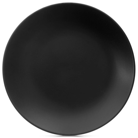 Talerz Obiadowy Płytki Ceramiczny Czarny Matowy 27 cm ORION Zmywarka