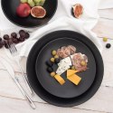 Talerz Obiadowy Płytki Ceramiczny Czarny Matowy 27 cm ORION Zmywarka