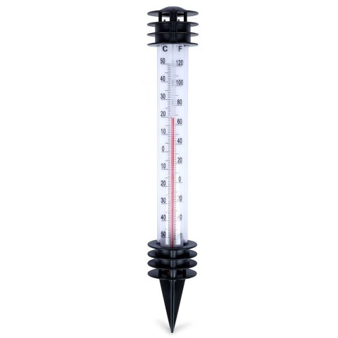 Termometr Zewnętrzny Ogrodowy Wbijany PROGARDEN 23 cm Biały do Ziemi