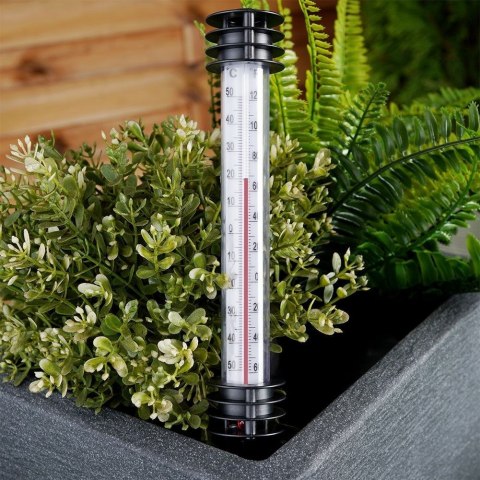 Termometr Zewnętrzny Ogrodowy Wbijany PROGARDEN 23 cm Biały do Ziemi