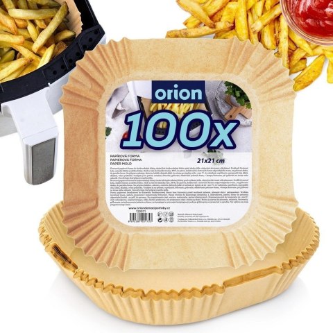 Wkład do Frytkownicy Air Fryer 100 szt. ORION Papier Kwadratowy 21 x 21 cm